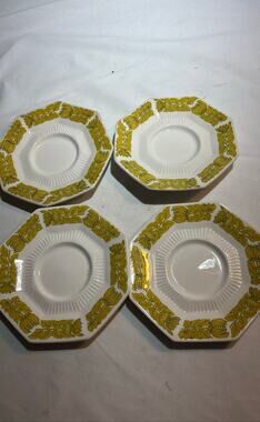 Set of 4 Independence Ironstone Coffee Saucers